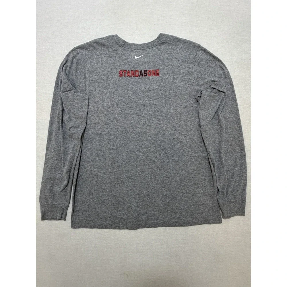 Tampa Spartans Soccer Nike Tee Long Sleeve Shirt Men's Size Large Gray